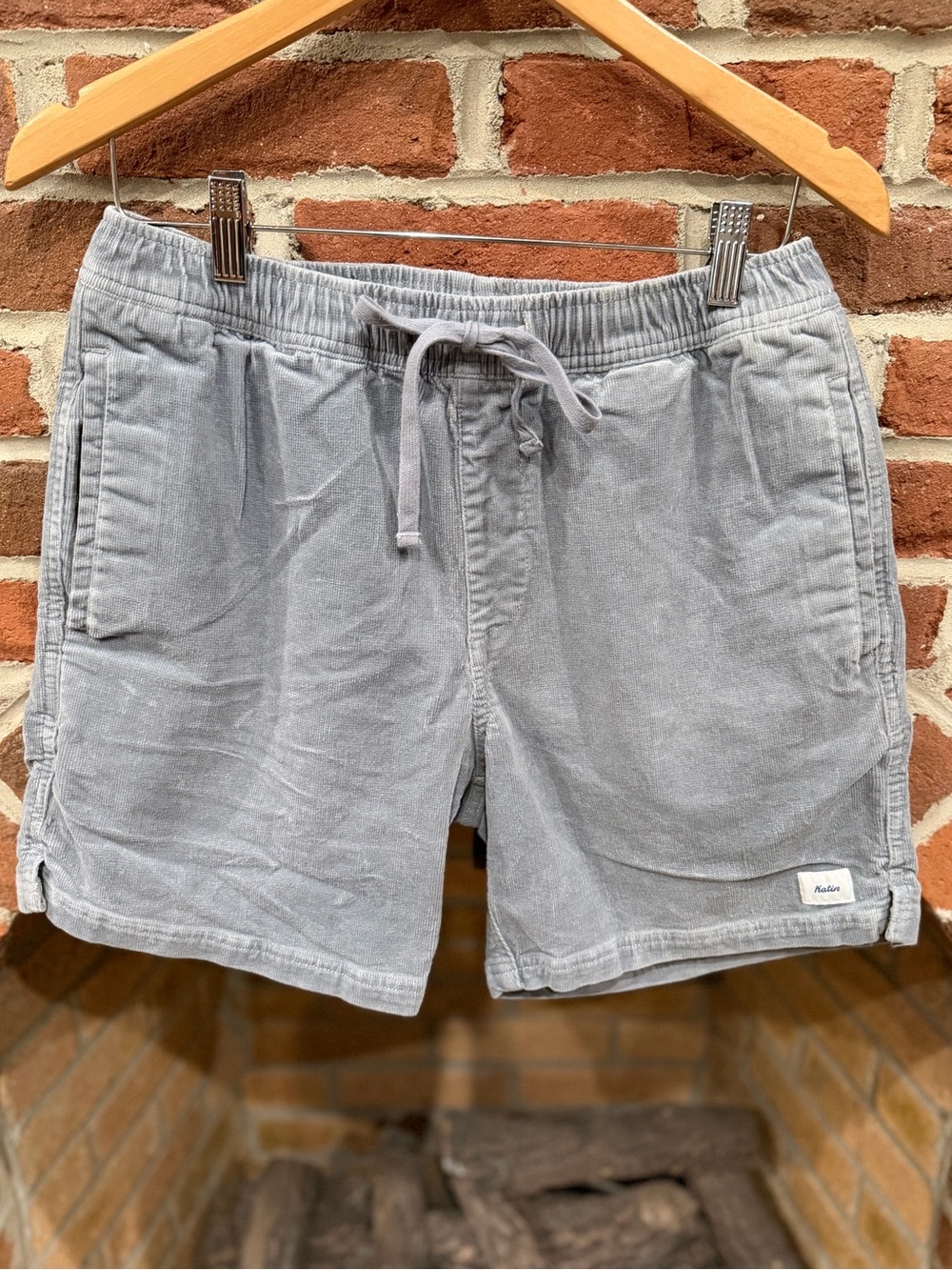Katin Light Gray Drawstring Hybrid Shorts